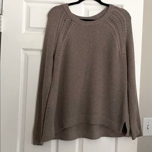 Taupe colored women’s sweater Ann Taylor Loft